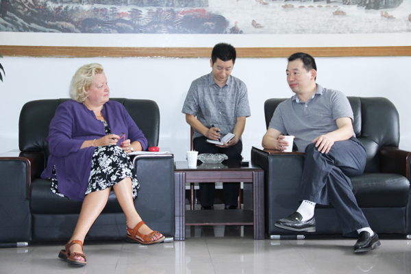 Ms.Tuula Linnas from Savonia University of Applied Sciences Visiting West Anhui University
